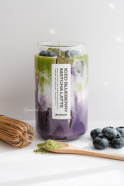 ICED BLUEBERRY MATCHA LATTE CANDLE