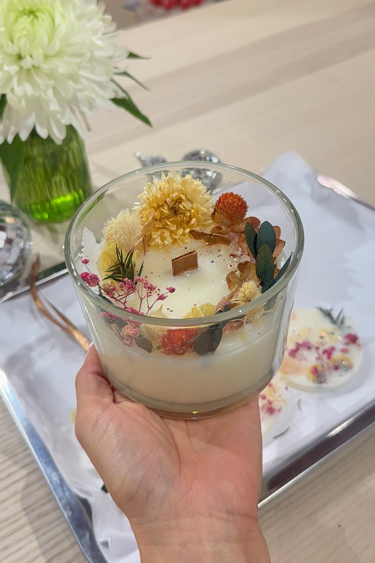 Botanical Candle Workshop – Snacks & Mocktail with Fresh Fruit Included
