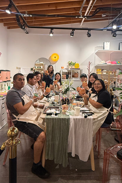 Cactus Candle Workshop – Snacks & Mocktail with Fresh Fruit Included