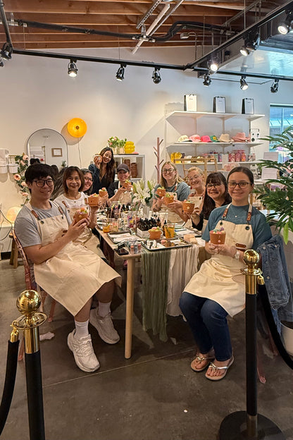 Cactus Candle Workshop – Snacks & Mocktail with Fresh Fruit Included