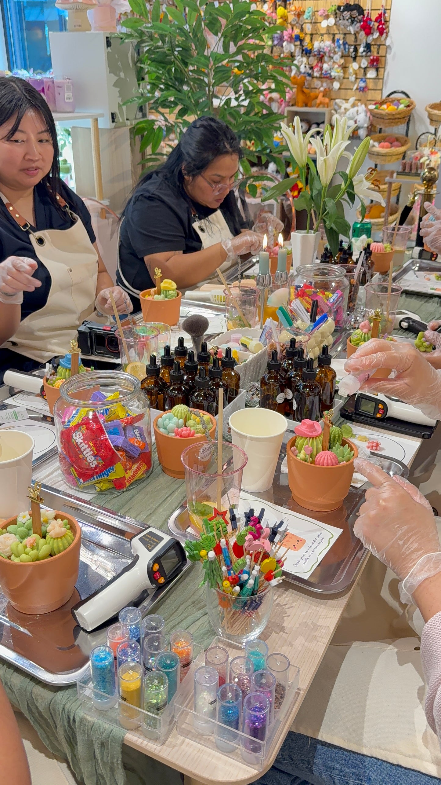 Cactus Candle Workshop – Snacks & Mocktail with Fresh Fruit Included