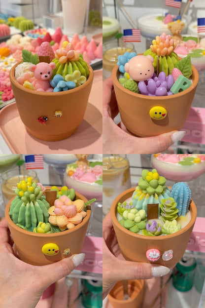 Cactus Candle Workshop – Snacks & Mocktail with Fresh Fruit Included