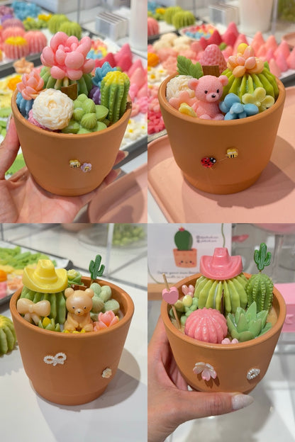 Cactus Candle Workshop – Snacks & Mocktail with Fresh Fruit Included