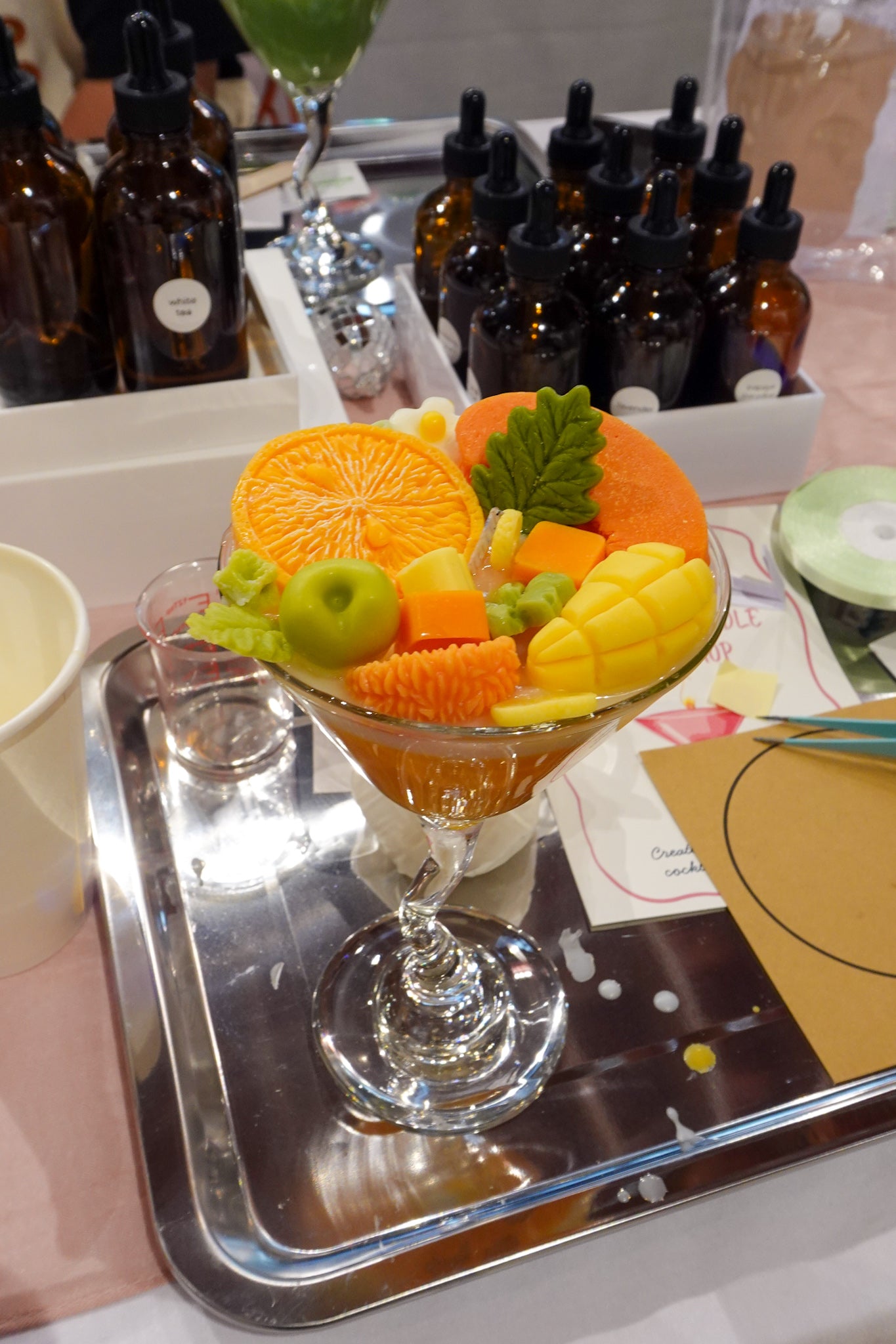 Cocktail Candle Workshop – Snacks & Mocktail with Fresh Berries Included