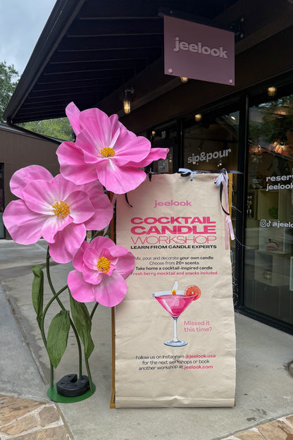 Cocktail Candle Workshop – Snacks & Mocktail with Fresh Berries Included