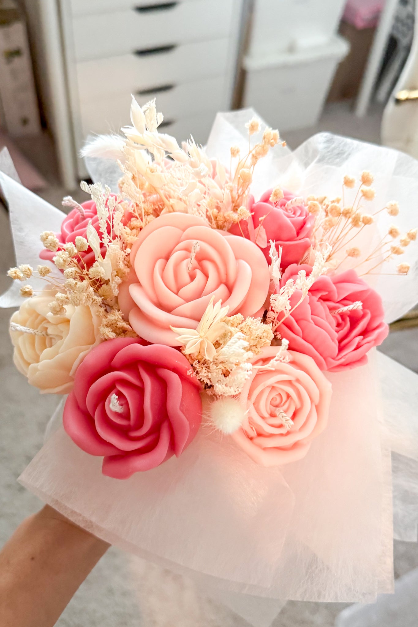 Bouquet Candle Workshop – Snacks & Tea/Coffee included