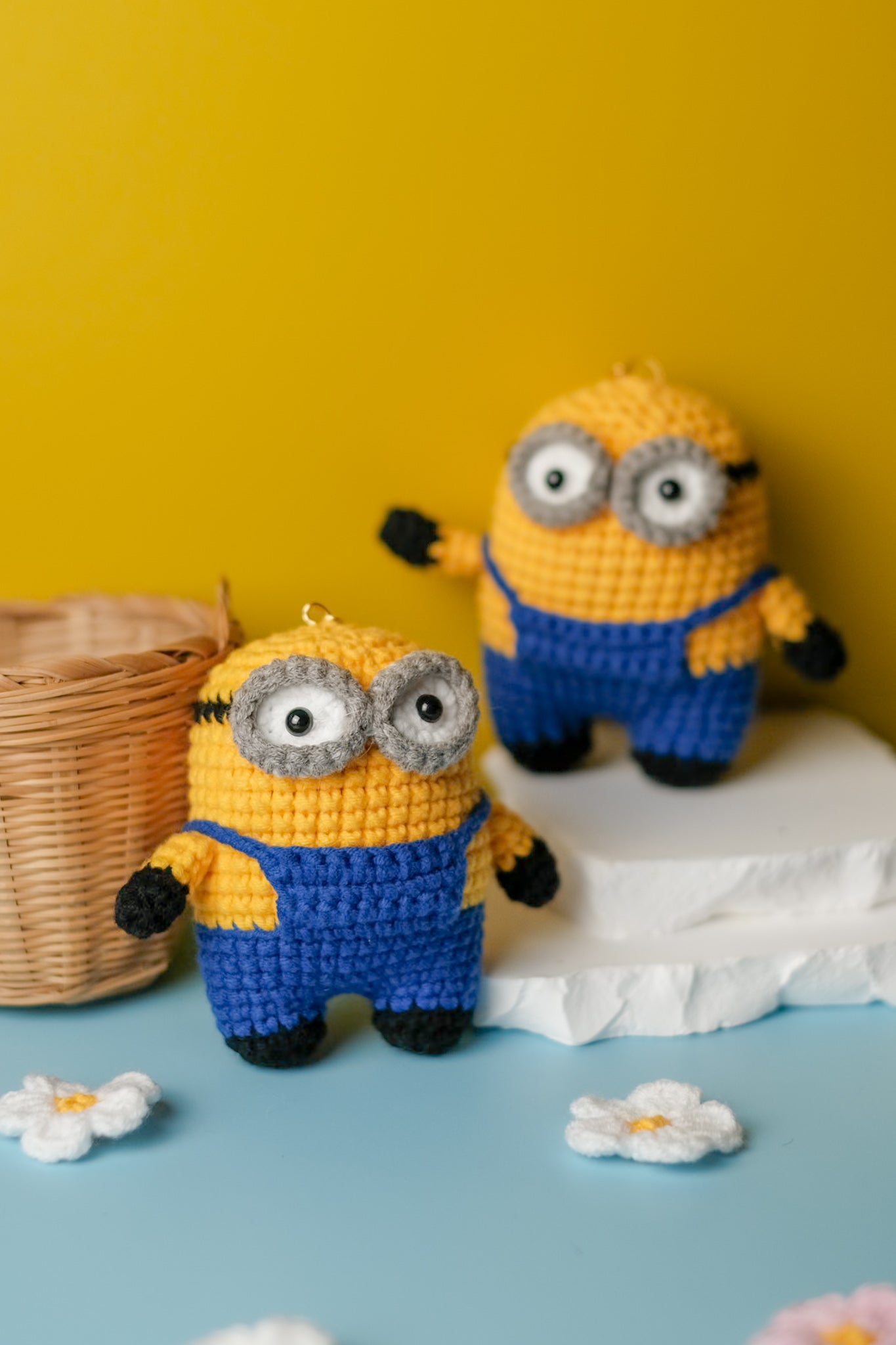 Crochet Minion Keychain