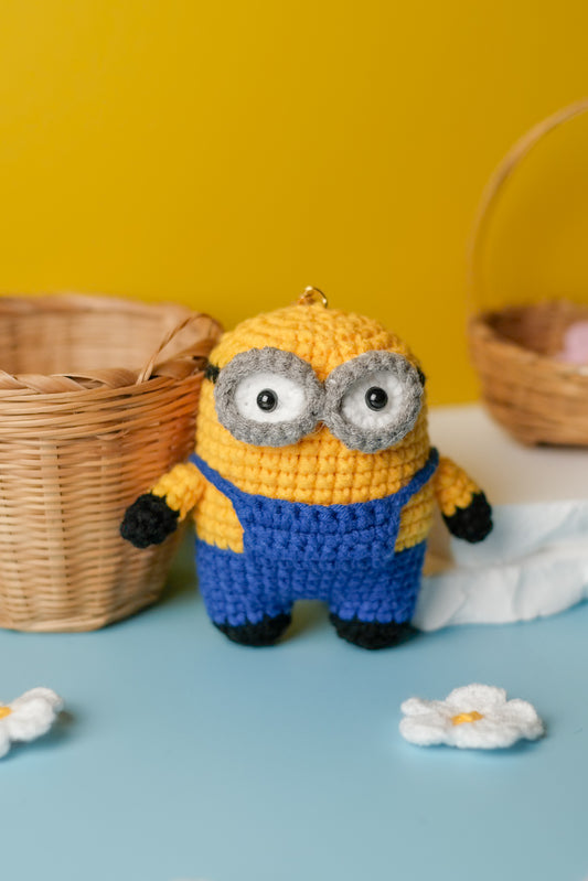 Crochet Minion Keychain