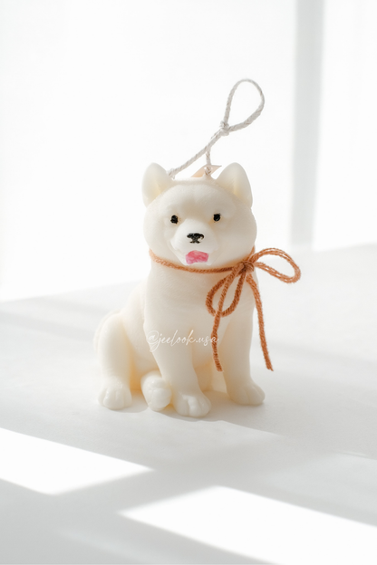 SHIBA INU DOG CANDLE