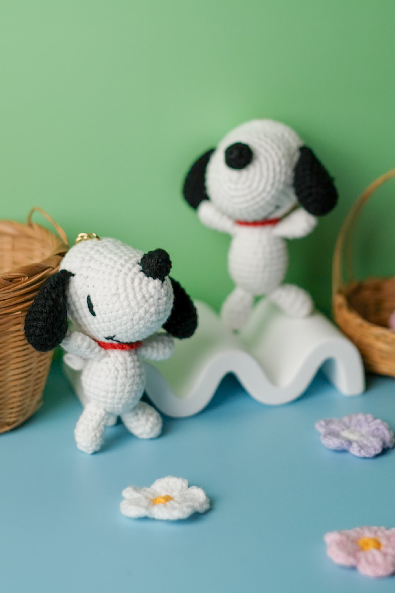 Crochet Snoopy Keychain