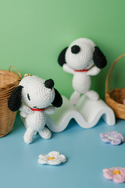 Crochet Snoopy Keychain