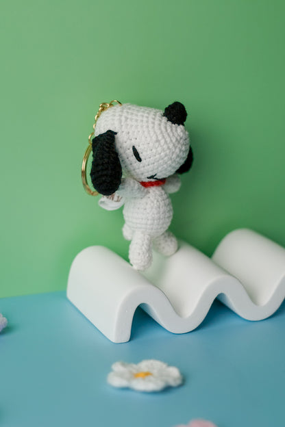 Crochet Snoopy Keychain