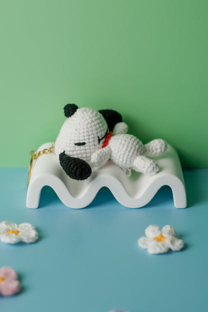 Crochet Snoopy Keychain