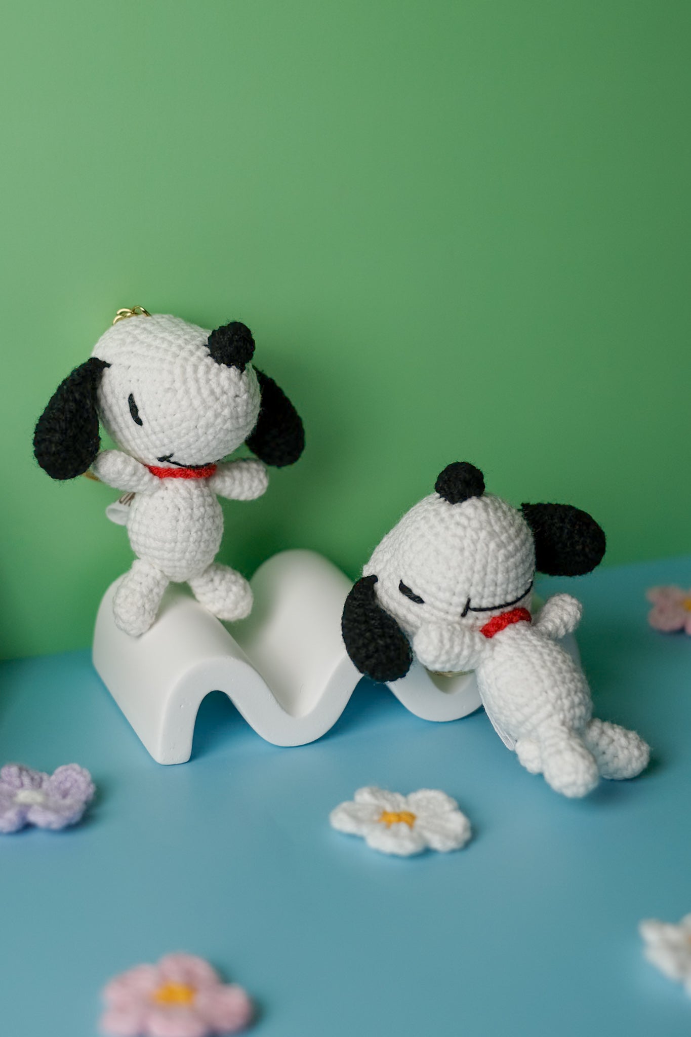 Crochet Snoopy Keychain