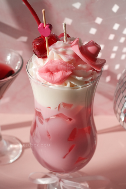 COW GIRL VALENTINE SIP - HURRICANE GLASS